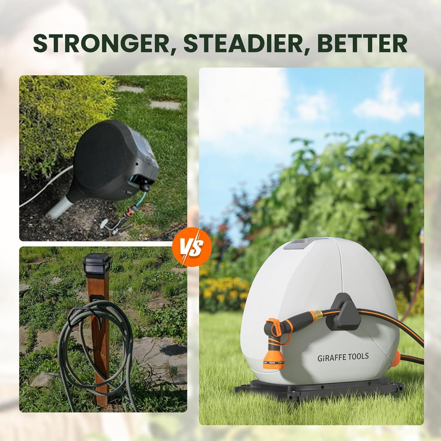 Carrete de Manguera Retráctil Giraffe Tools 39.62m 1/2"