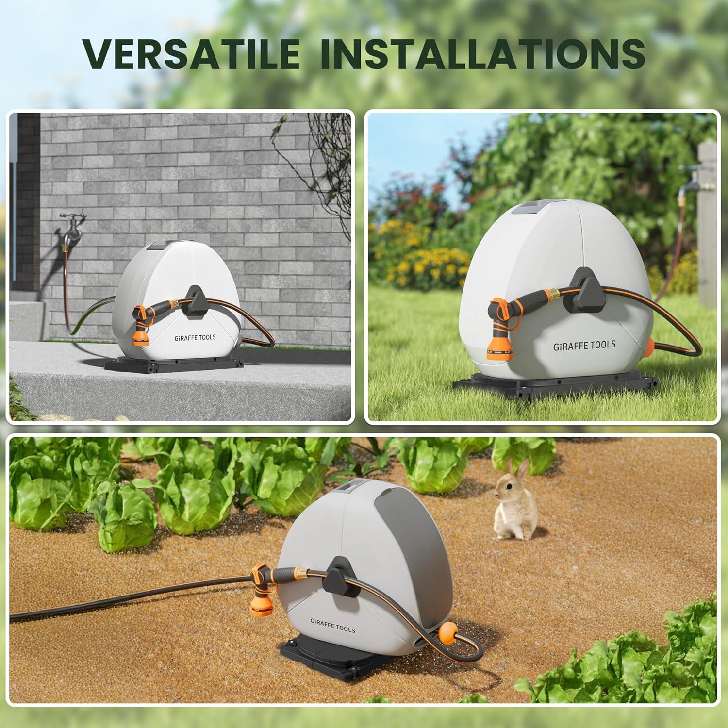 Carrete de Manguera Retráctil Giraffe Tools 39.62m 1/2"