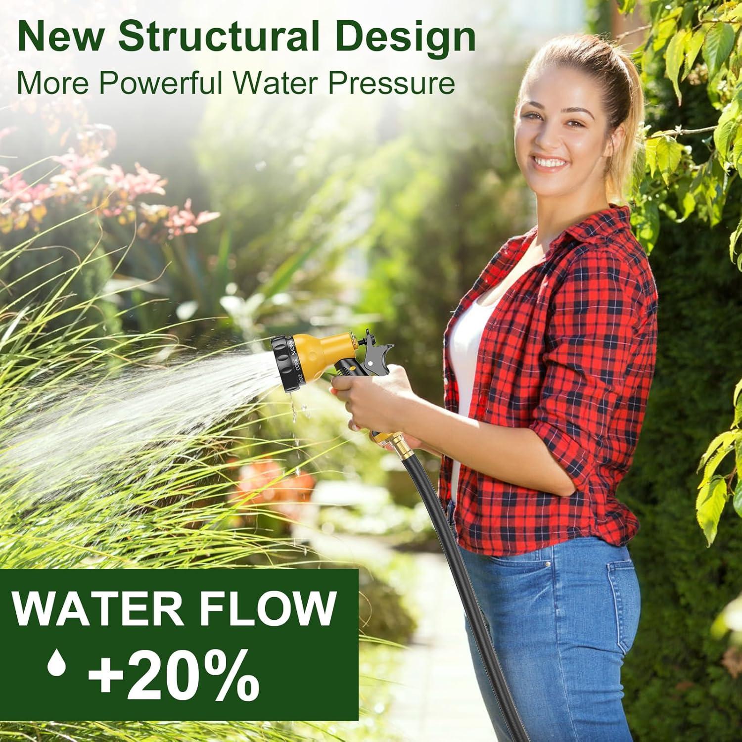 Carrete de Manguera Retráctil GOFORWILD 27.43 m Amarillo