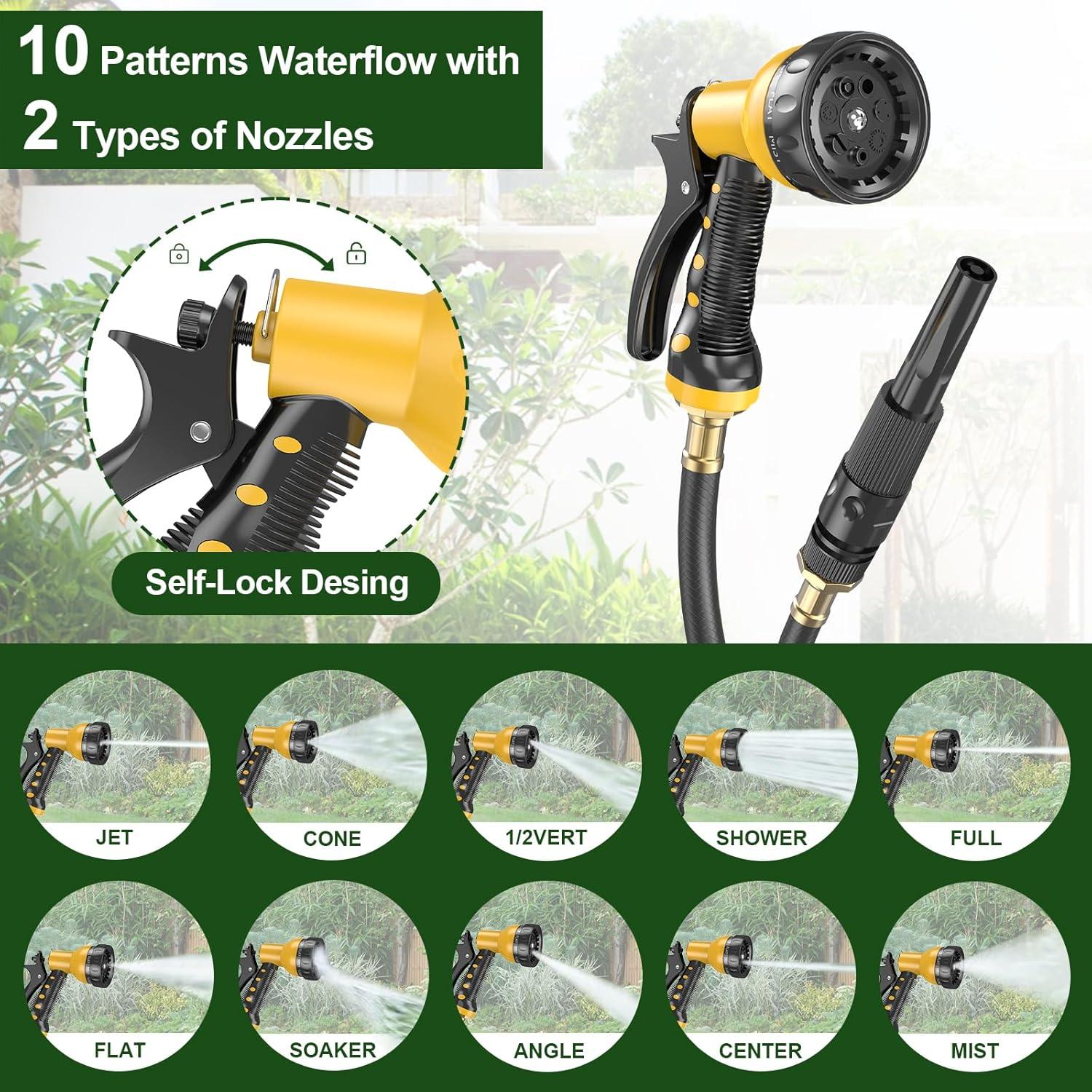 Carrete de Manguera Retráctil GOFORWILD 27.43 m Amarillo