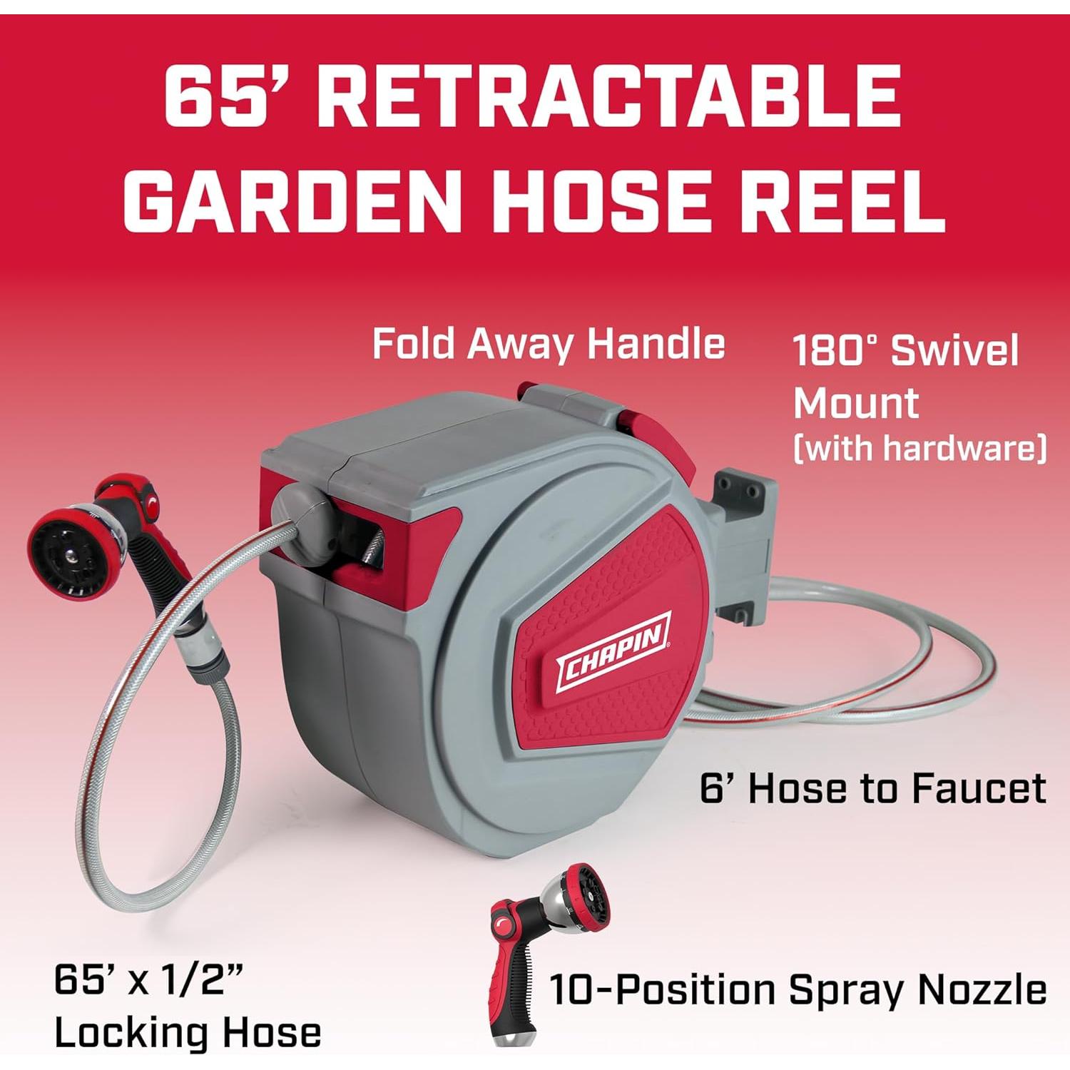 Carrete de Manguera de Jardín Chapin 5999 20m Automático
