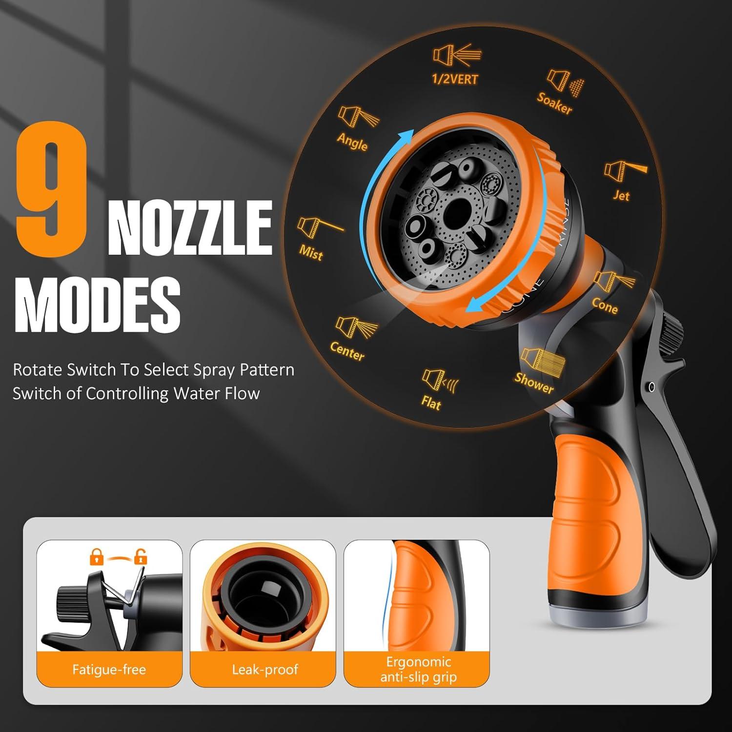 Carrete de Manguera Retráctil VOTREK 30.48 m Pared Automático