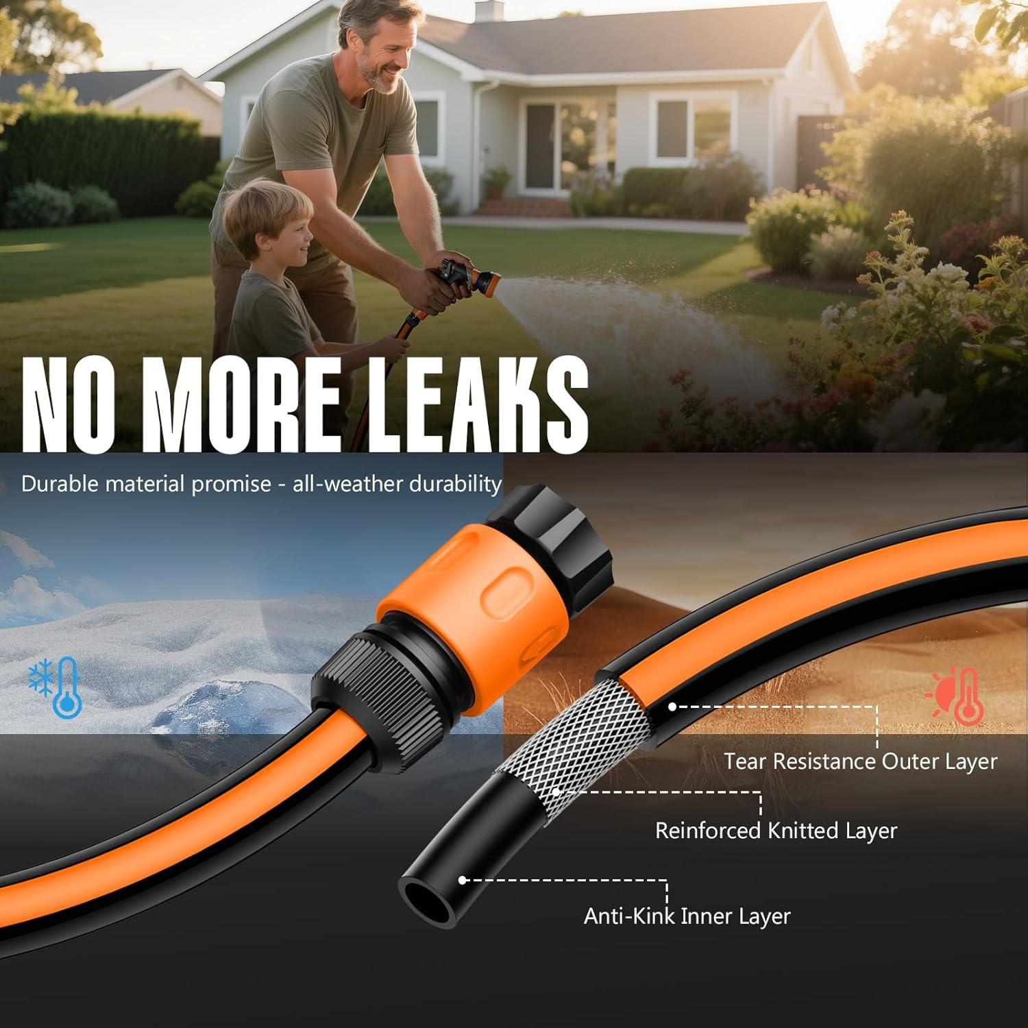 Carrete de Manguera Retráctil VOTREK 30.48 m Pared Automático