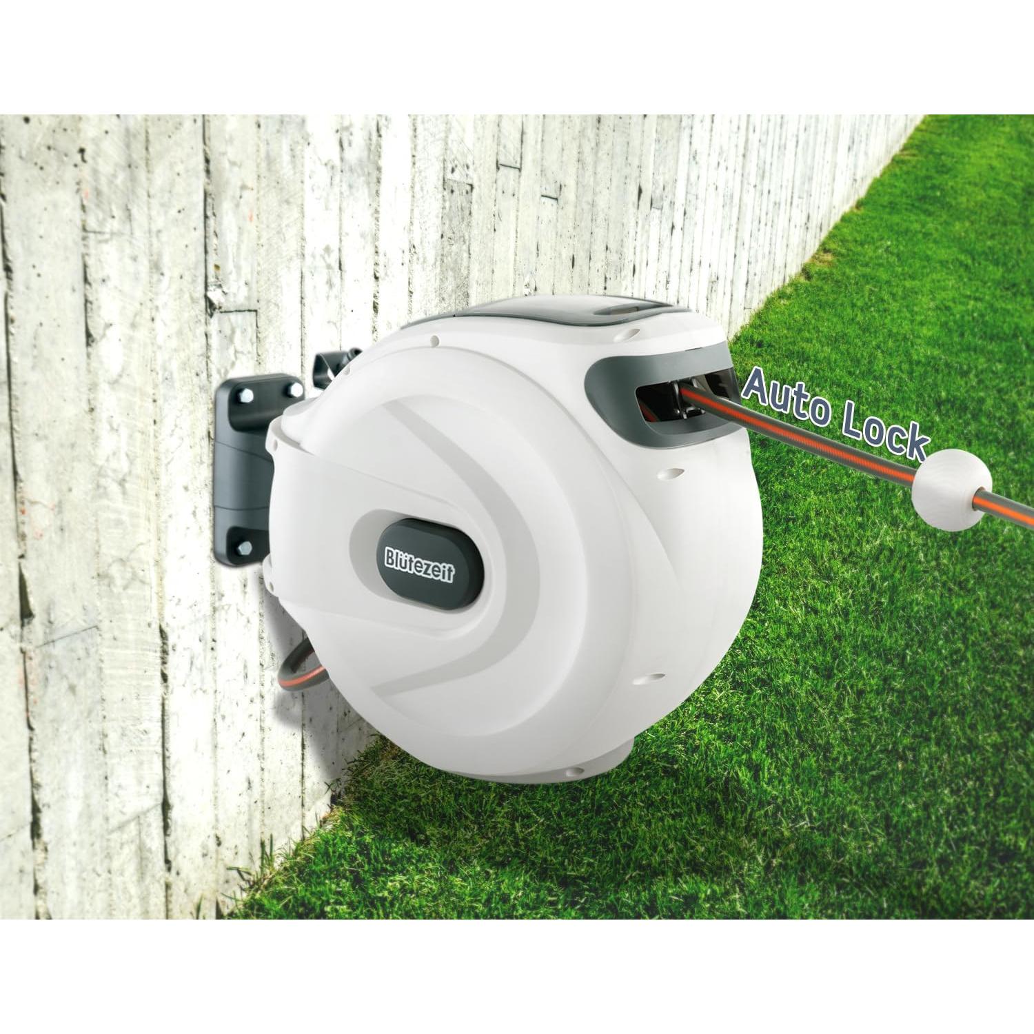 Carrete de Manguera de Jardín Blütezeit 30.48m Montaje en Pared