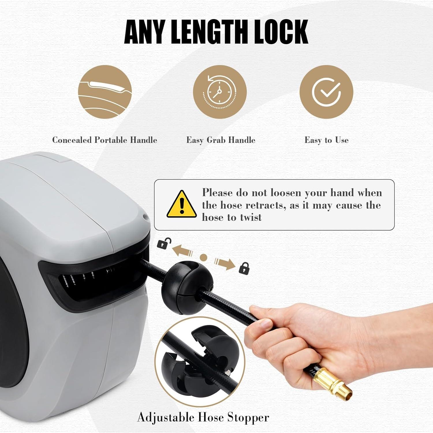 Carrete de Manguera de Aire G GOOD GAIN 15m 3/8" Automático