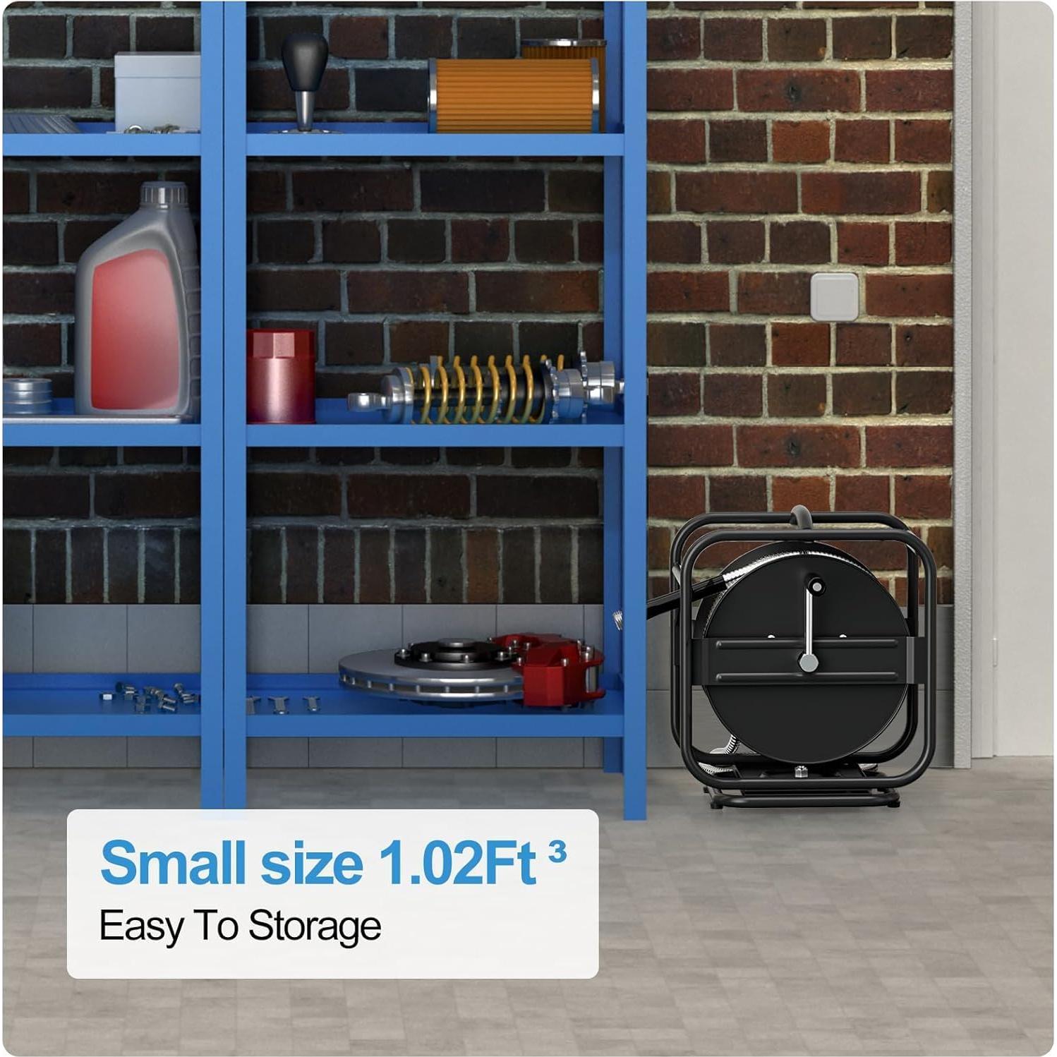 Carrete de Manguera de Jardín GLOSHOOTING 30.48m Metal 9 Patrones