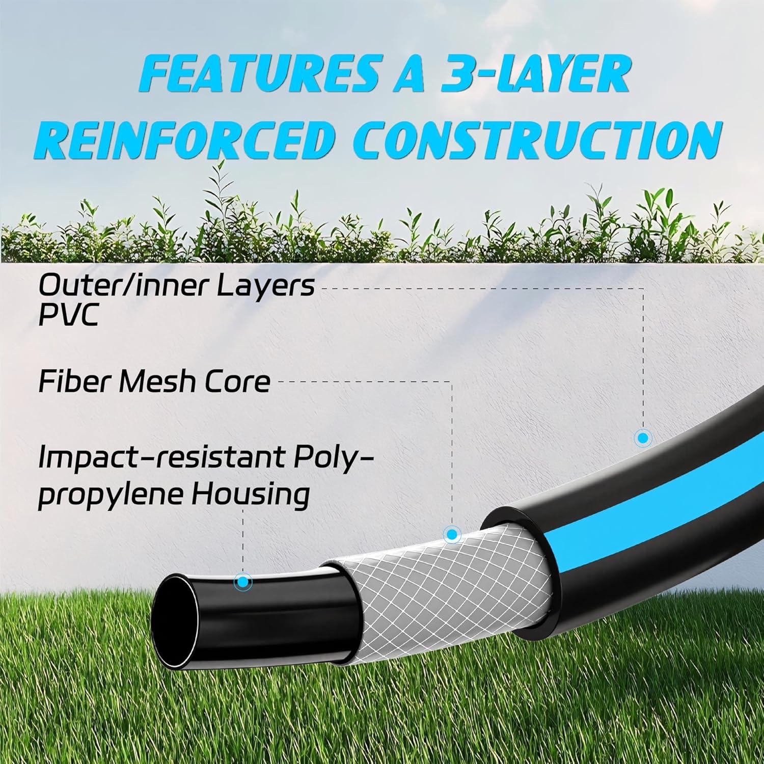 Carrete de Manguera Retráctil Relhost 1/2" x 19.81 m Gris