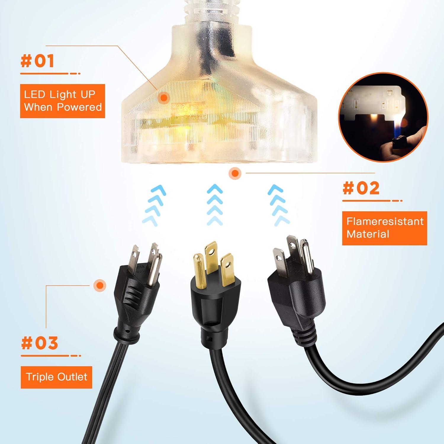 Carrete de Cable Retráctil Giraffe Tools 15m 12AWG Montaje Pared