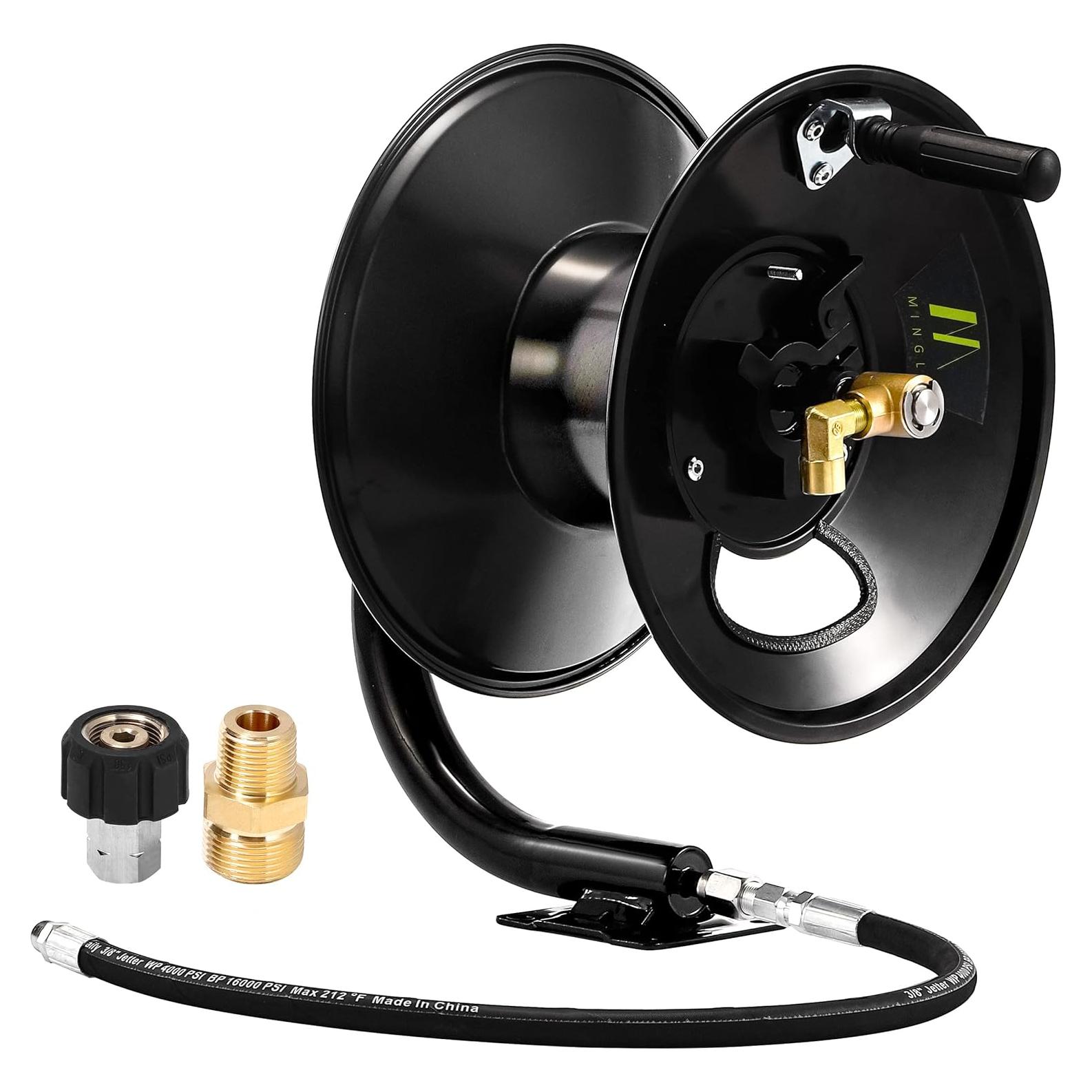 Carrete de Manguera de Lavadora a Presión M MINGLE 30.48m