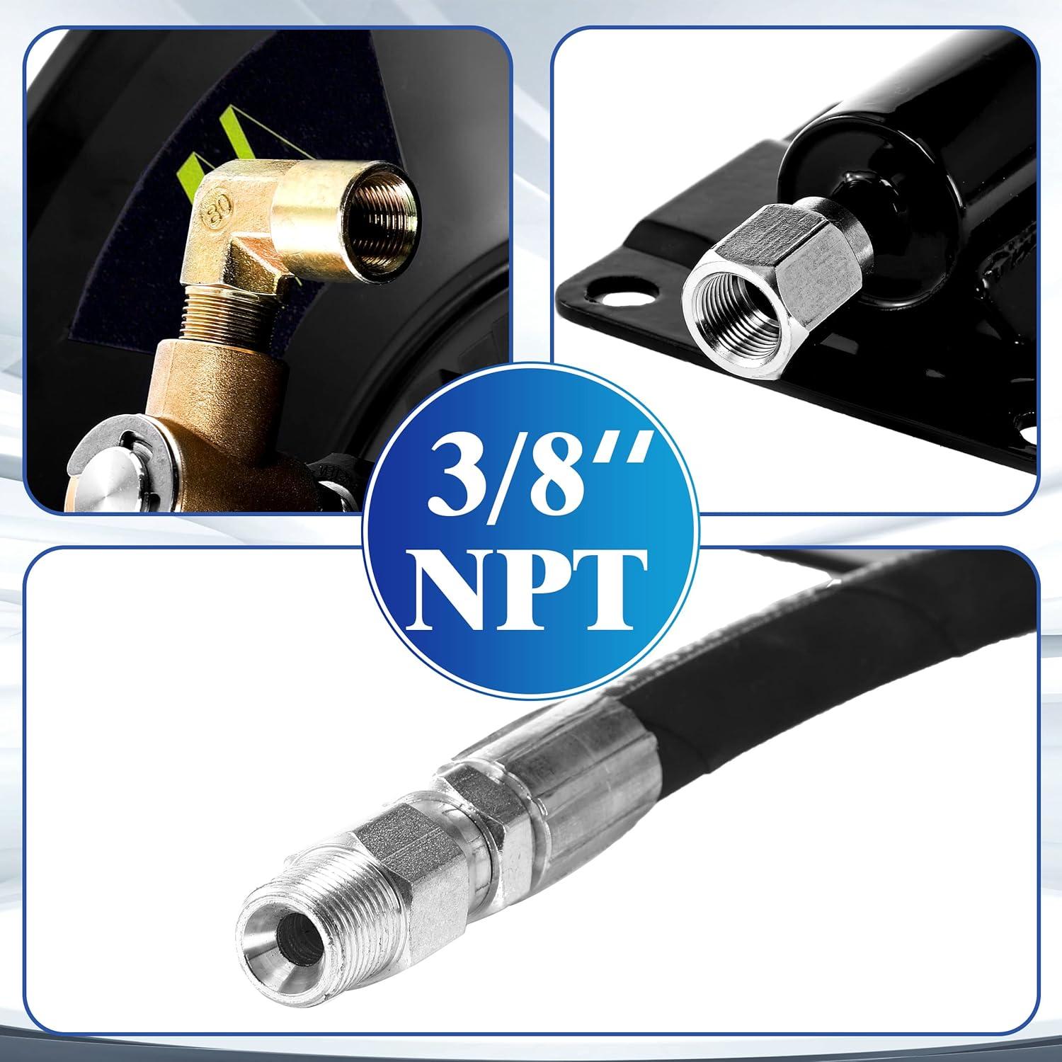 Carrete de Manguera de Lavadora a Presión M MINGLE 30.48m