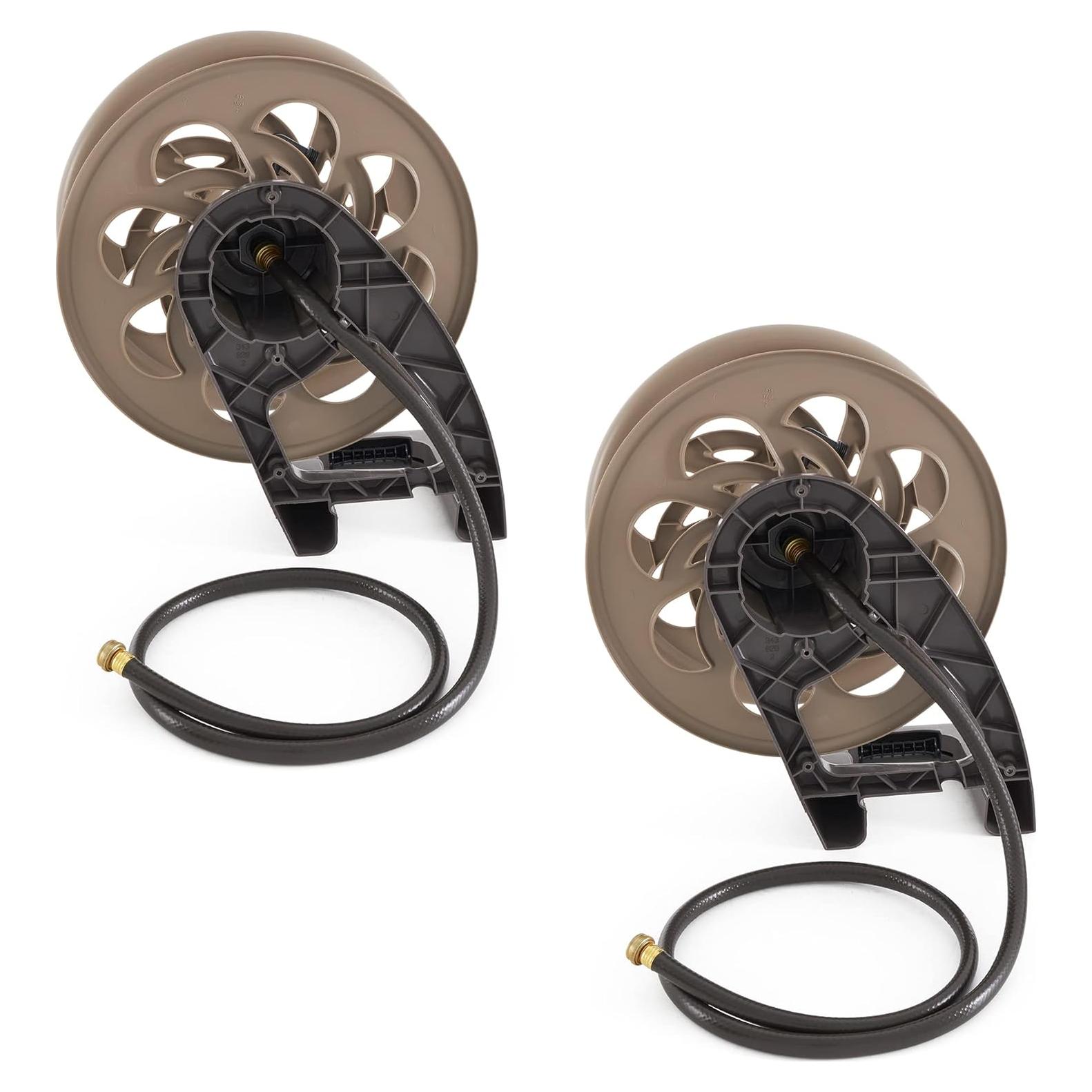 Carrete de Manguera Montado en Pared Suncast 125' Marrón