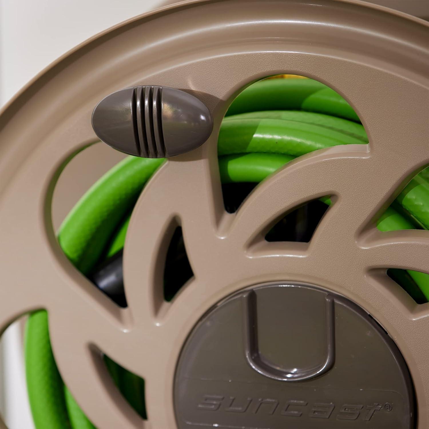 Carrete de Manguera Montado en Pared Suncast 125' Marrón