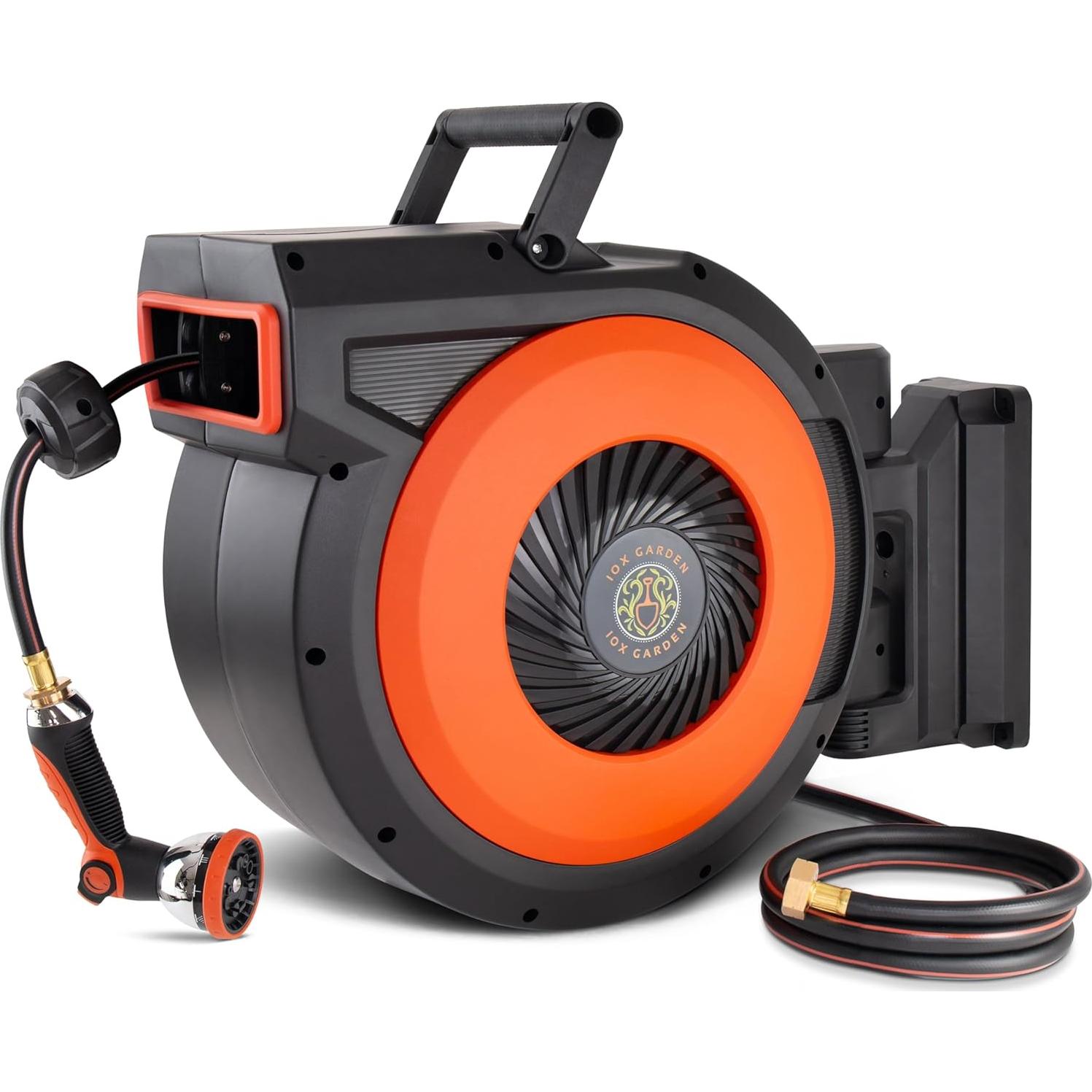 Carrete de Manguera Retráctil IOX GARDEN 30.48 m 1.27 cm