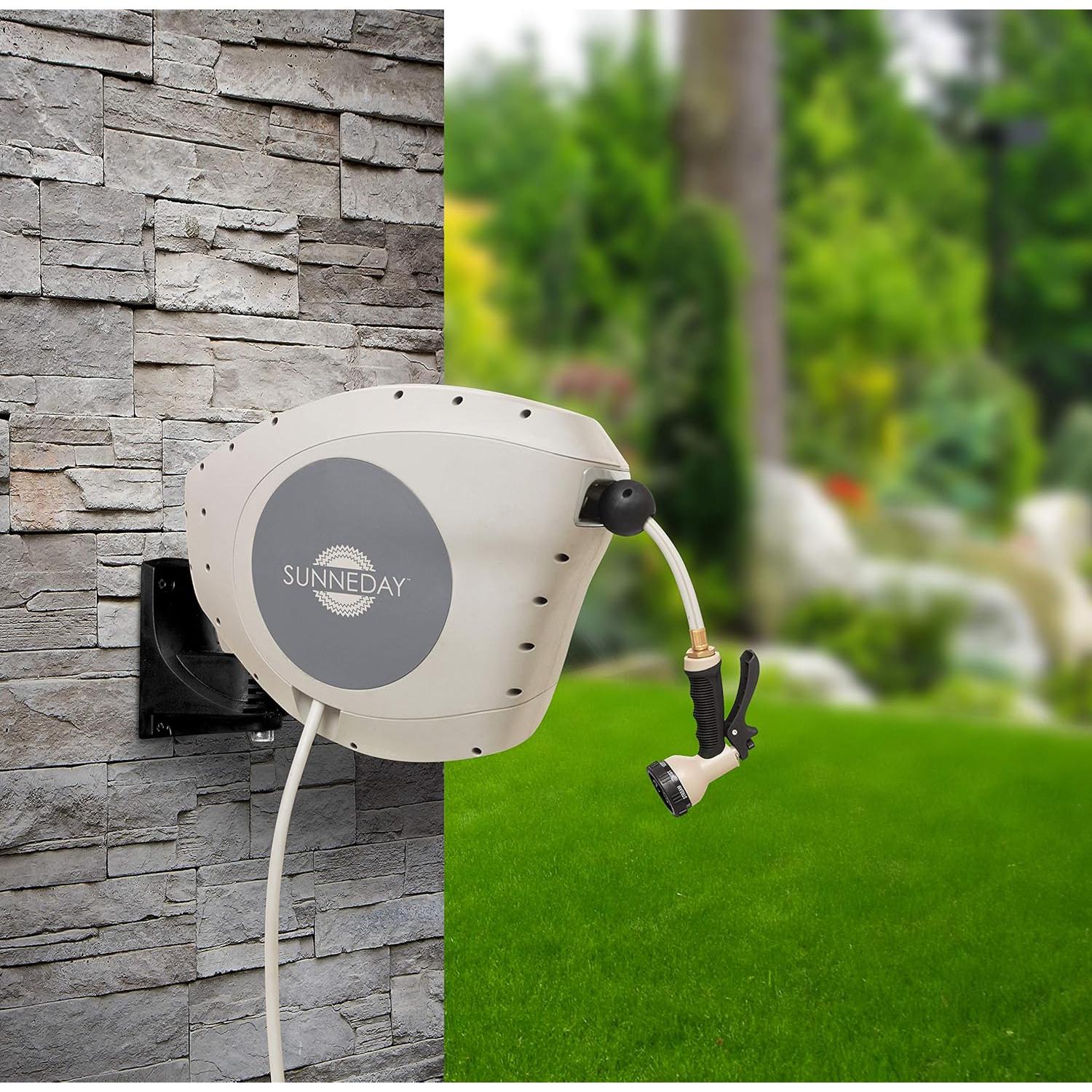 Manguera Retráctil Automática 30m Sunneday GKW Beige/Gris