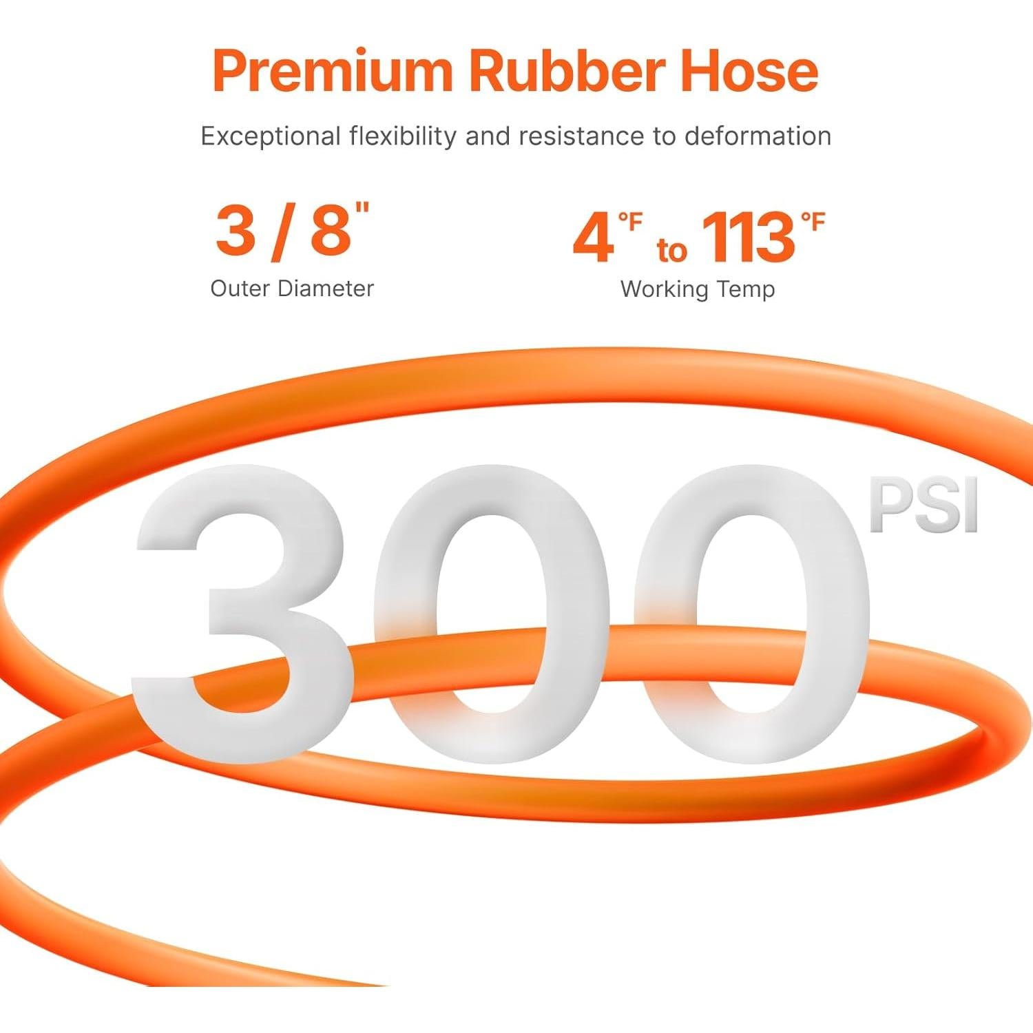 Carrete de Manguera de Aire Retráctil VEVOR 3/8" x 15m 300PSI