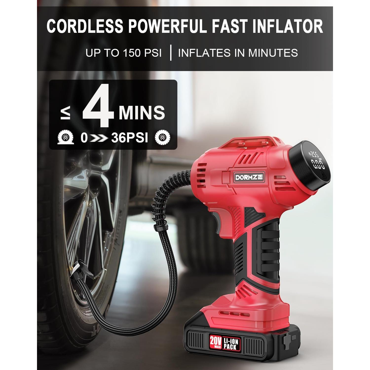 Compresor de Aire Inalámbrico Dormzie ST189CD 150 PSI 20V
