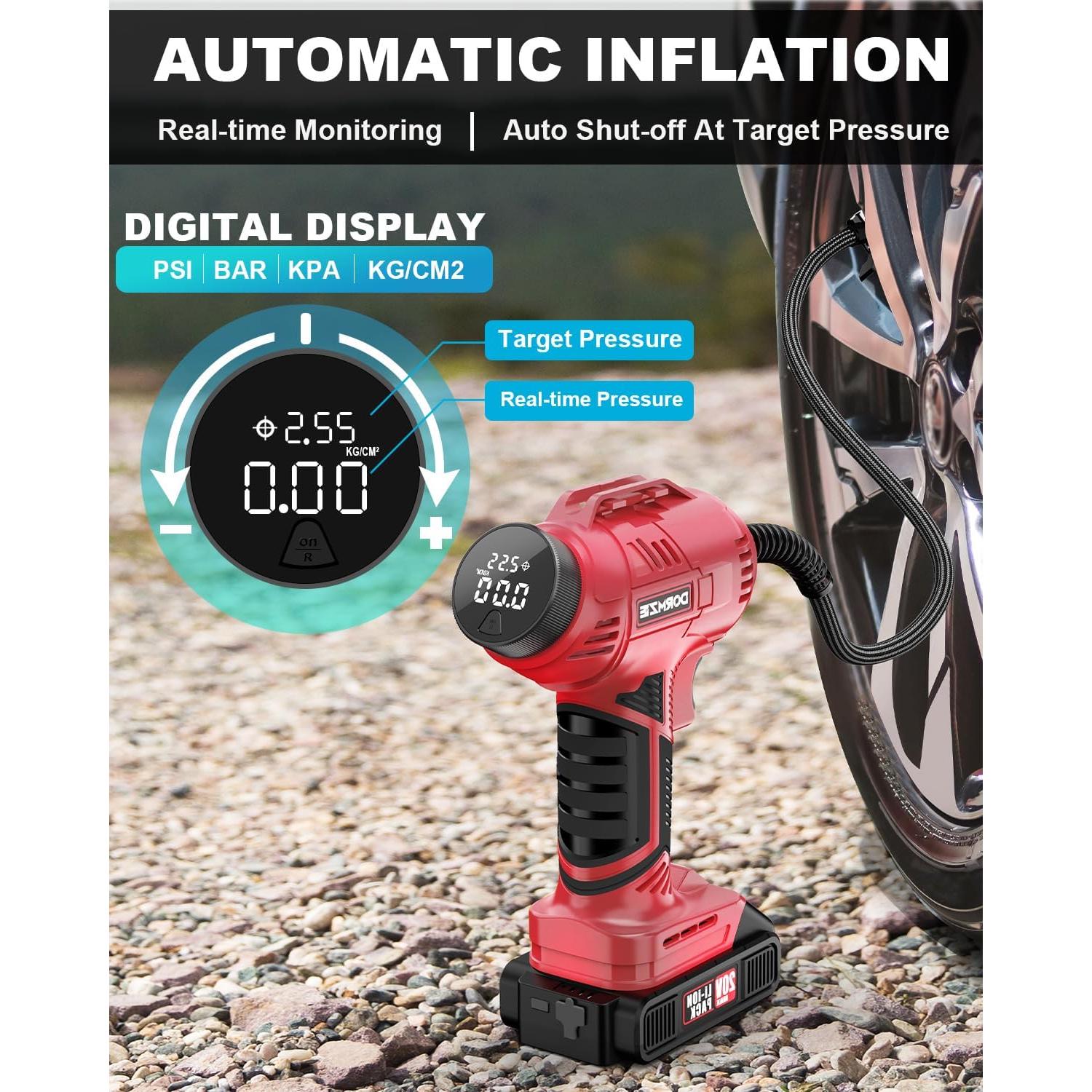 Compresor de Aire Inalámbrico Dormzie ST189CD 150 PSI 20V