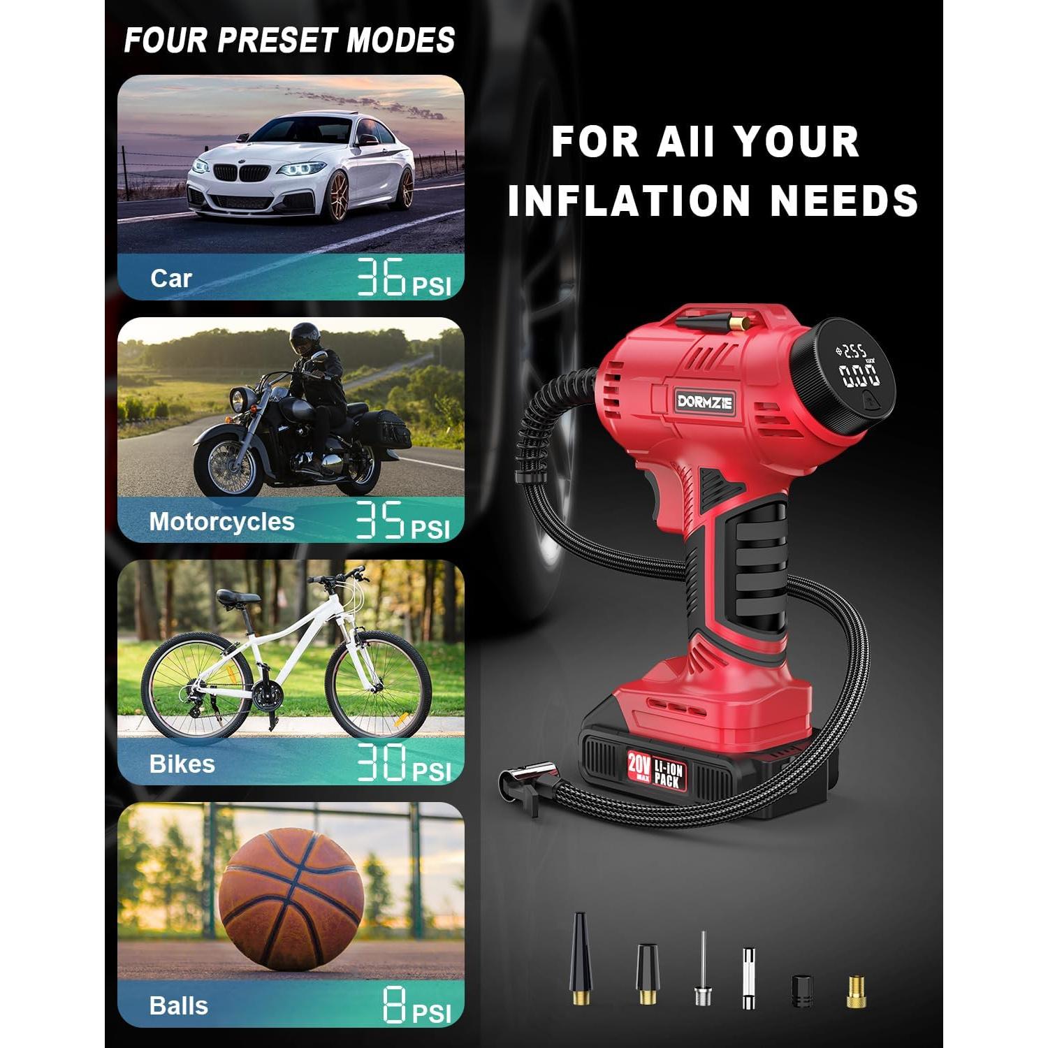 Compresor de Aire Inalámbrico Dormzie ST189CD 150 PSI 20V