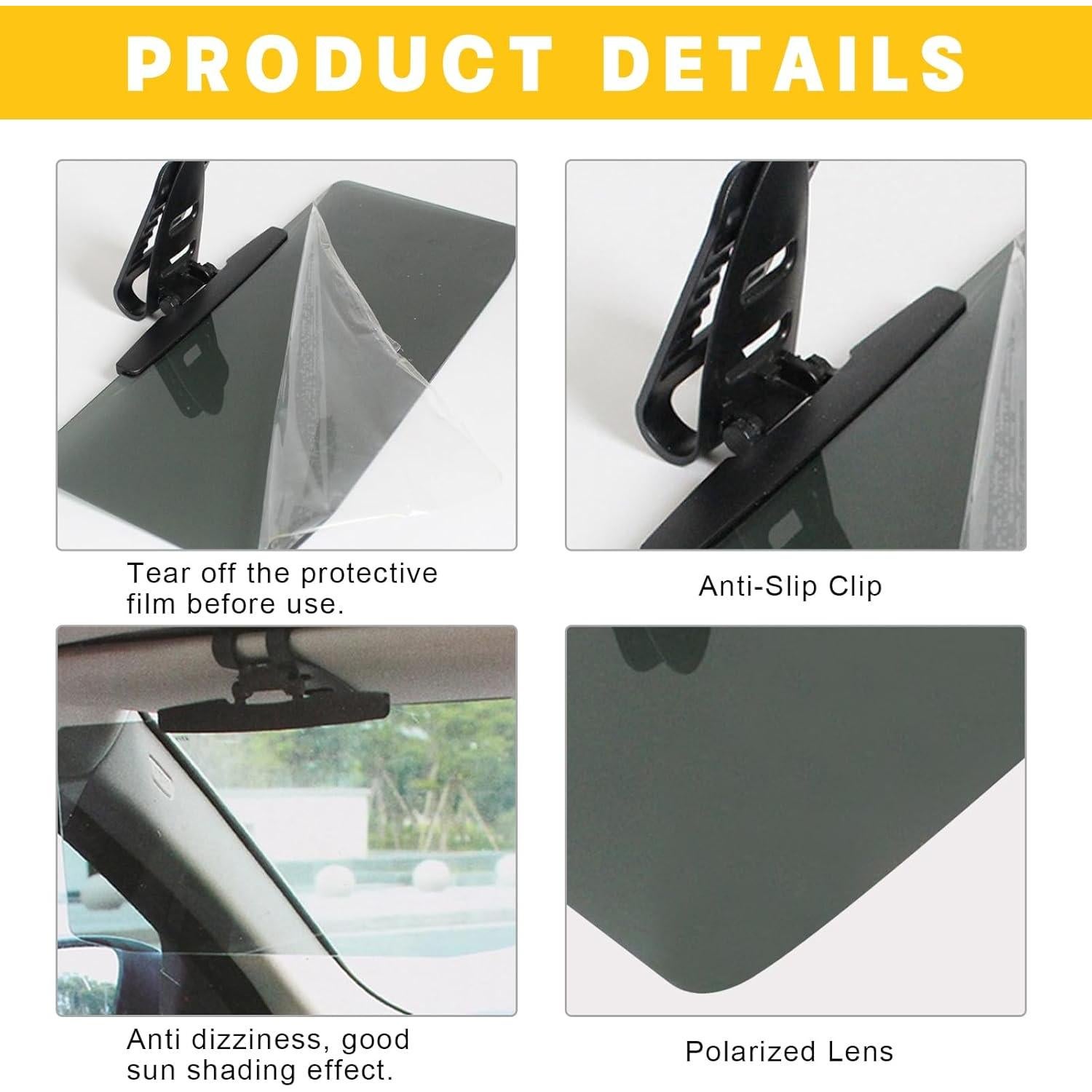 Visera Solar Polarizada Loisdaro para Coche - Protección UV