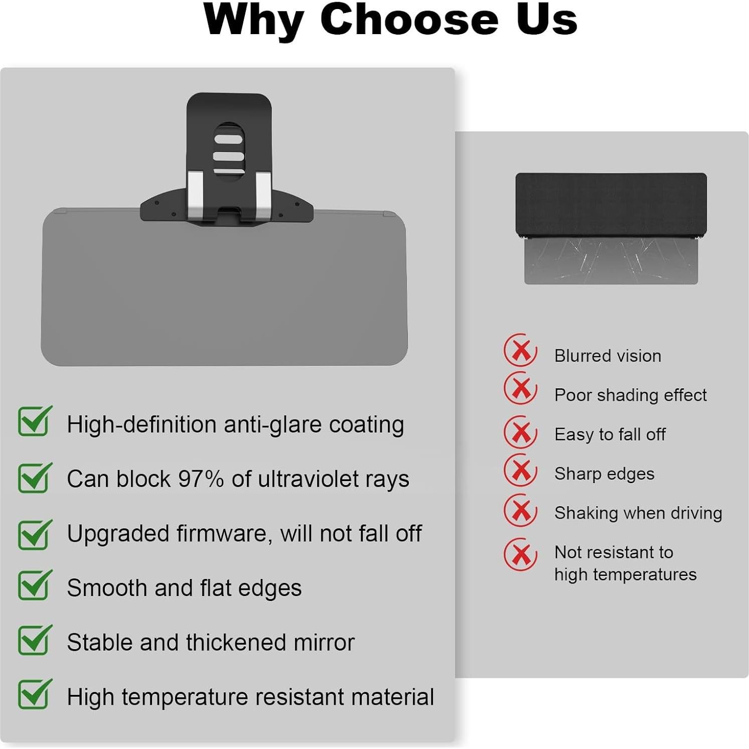 Extensor de Visera Solar LOMDC Z100 Antideslumbrante UV400