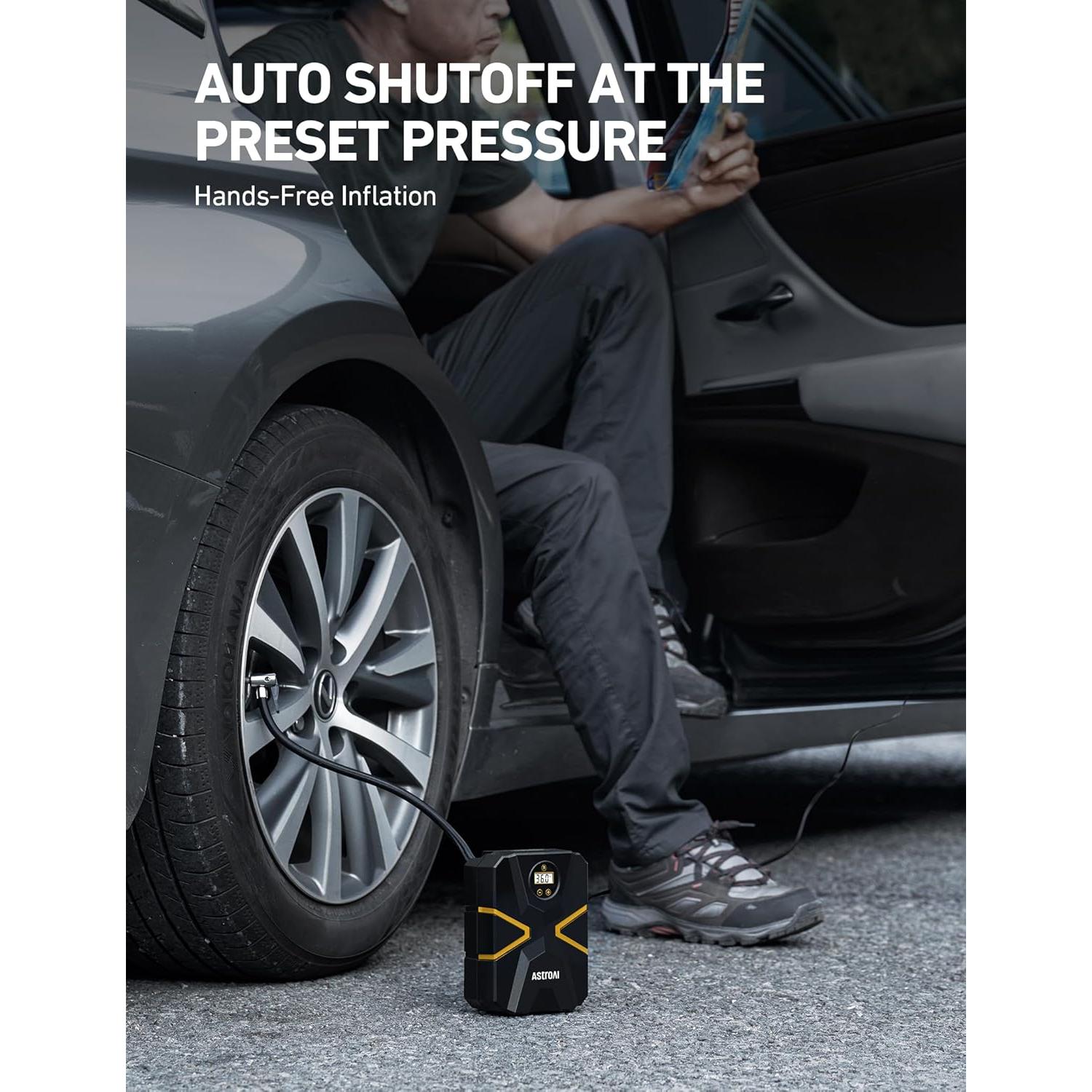 Compresor de Aire Portátil AstroAI S1 12V 150 PSI Digital
