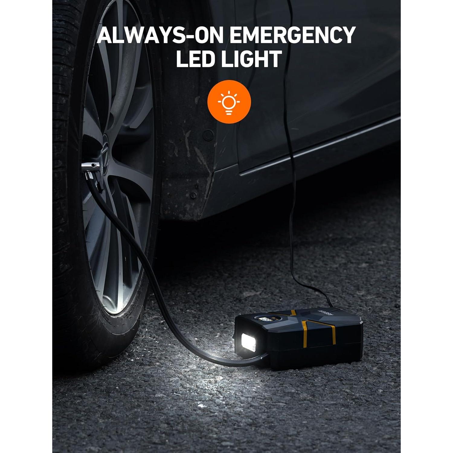 Compresor de Aire Portátil AstroAI S1 12V 150 PSI Digital