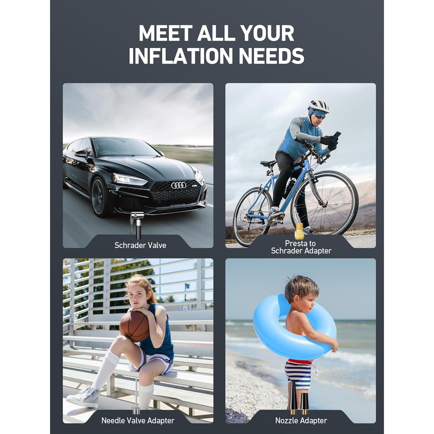 Compresor de Aire Portátil AstroAI S1 12V 150 PSI Digital