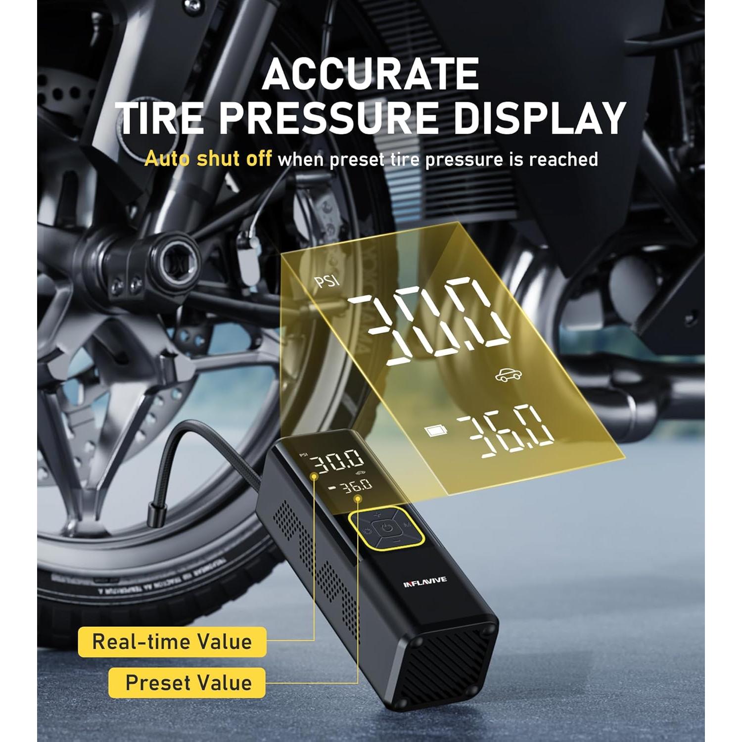 Compresor de Aire Portátil InflaVive ATJ-8766 150 PSI