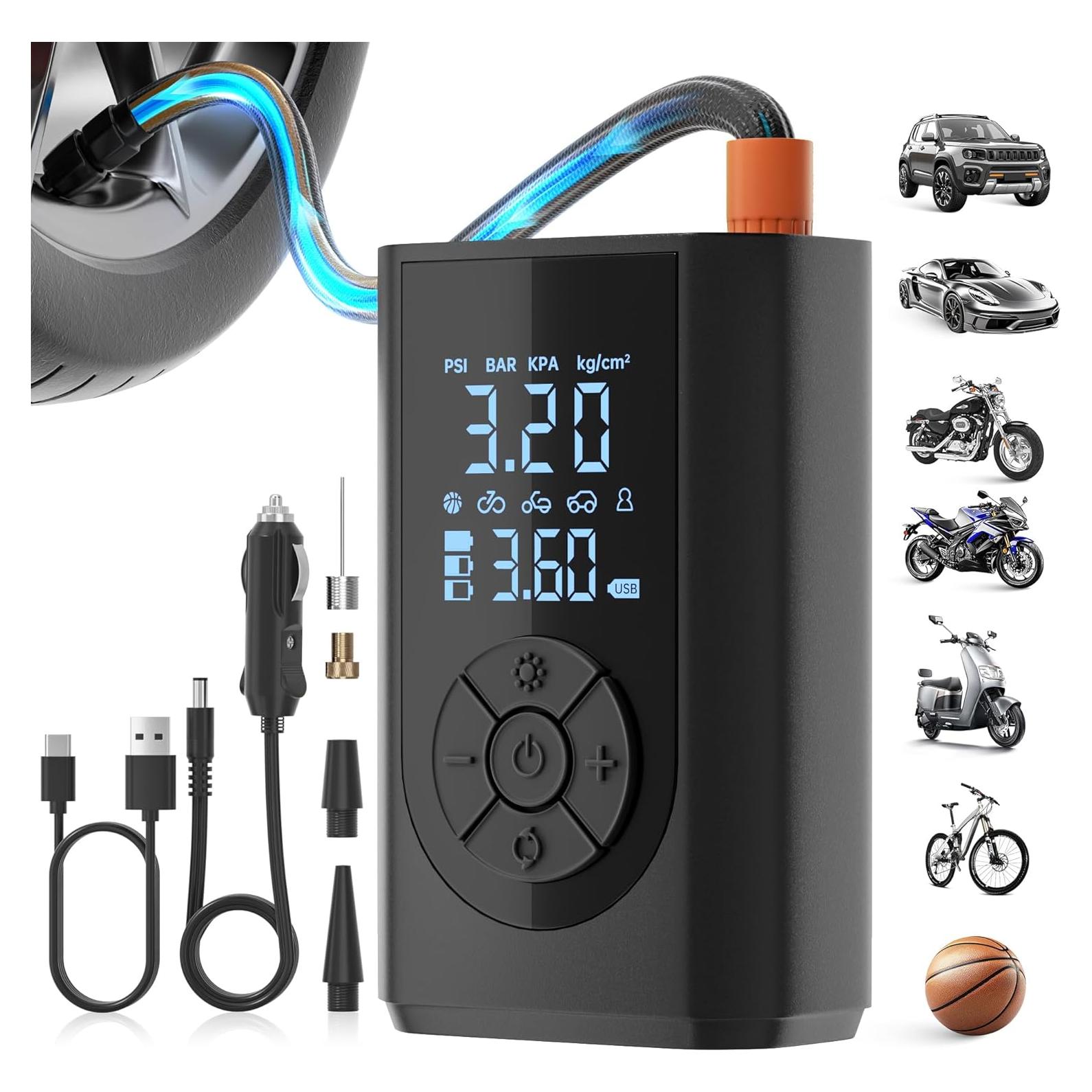 Compresor de Aire Portátil FTSAONG 150 PSI con Manómetro Digital