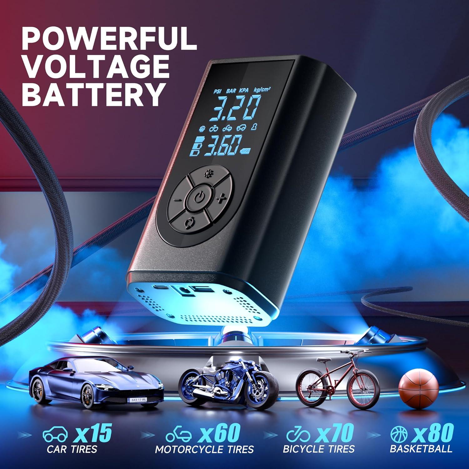 Compresor de Aire Portátil FTSAONG 150 PSI con Manómetro Digital