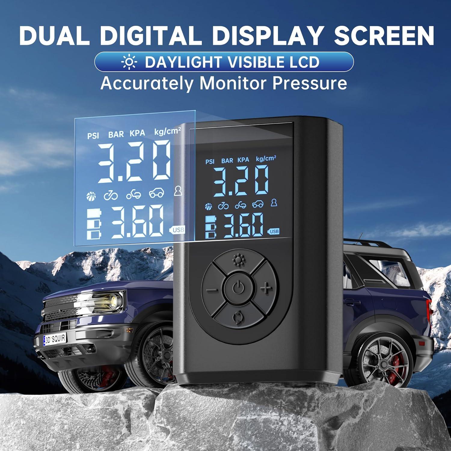 Compresor de Aire Portátil FTSAONG 150 PSI con Manómetro Digital