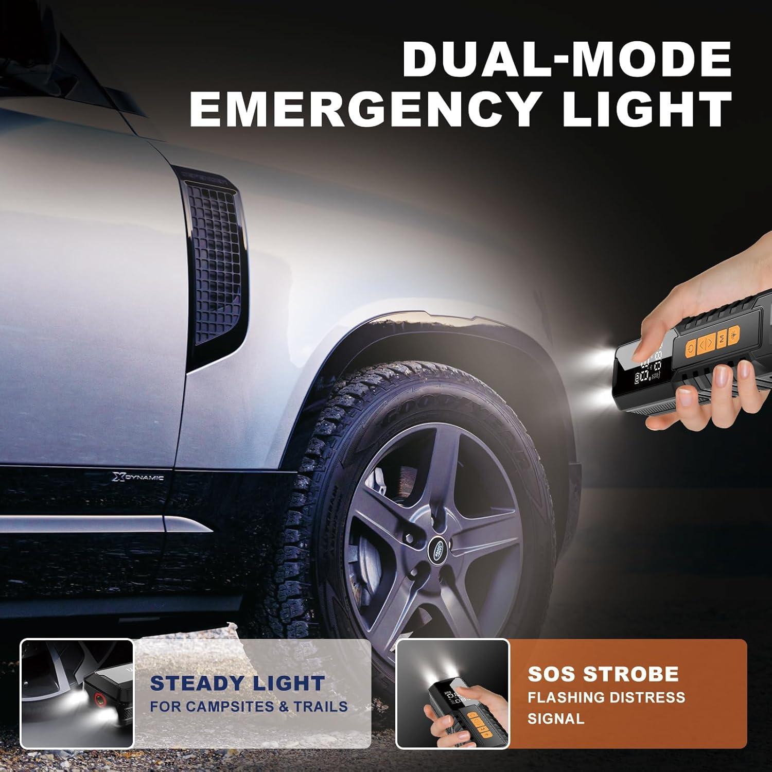 Compresor de Aire Portátil MLDMNHA 150PSI Batería 6000mAh