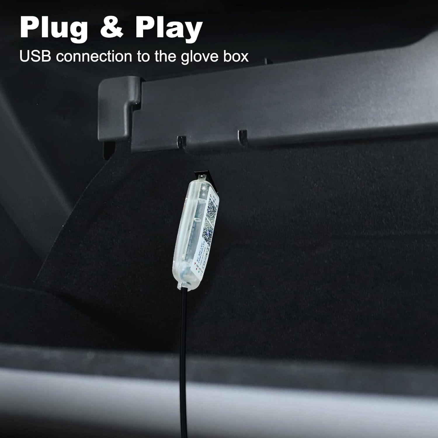 Tira LED de Coche MAODANER Acrílico C-11 110 cm RGB Dreamcolor