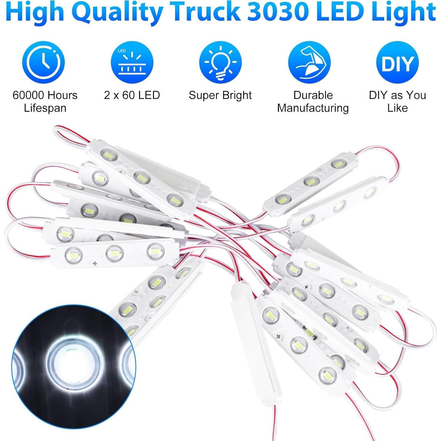 Kit de Luz Interior LED 12V Linkstyle 120 LEDs Impermeable