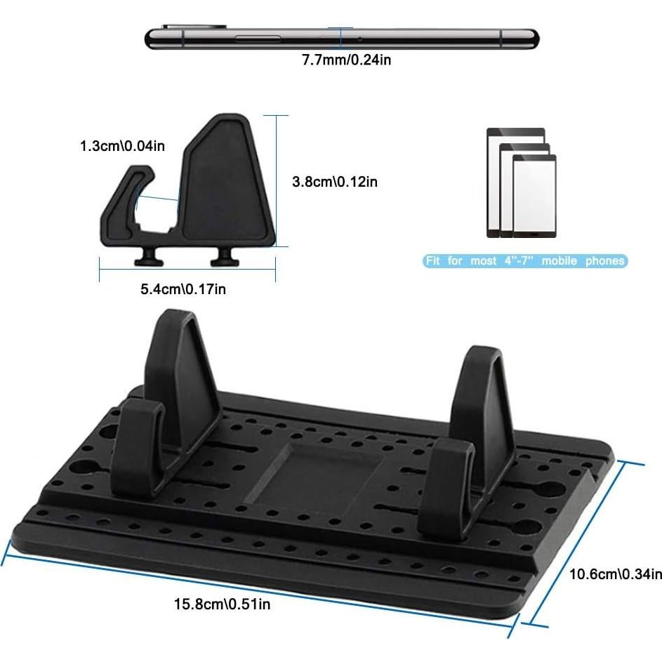 Soporte para Teléfono de Coche FineGood Antideslizante Universal