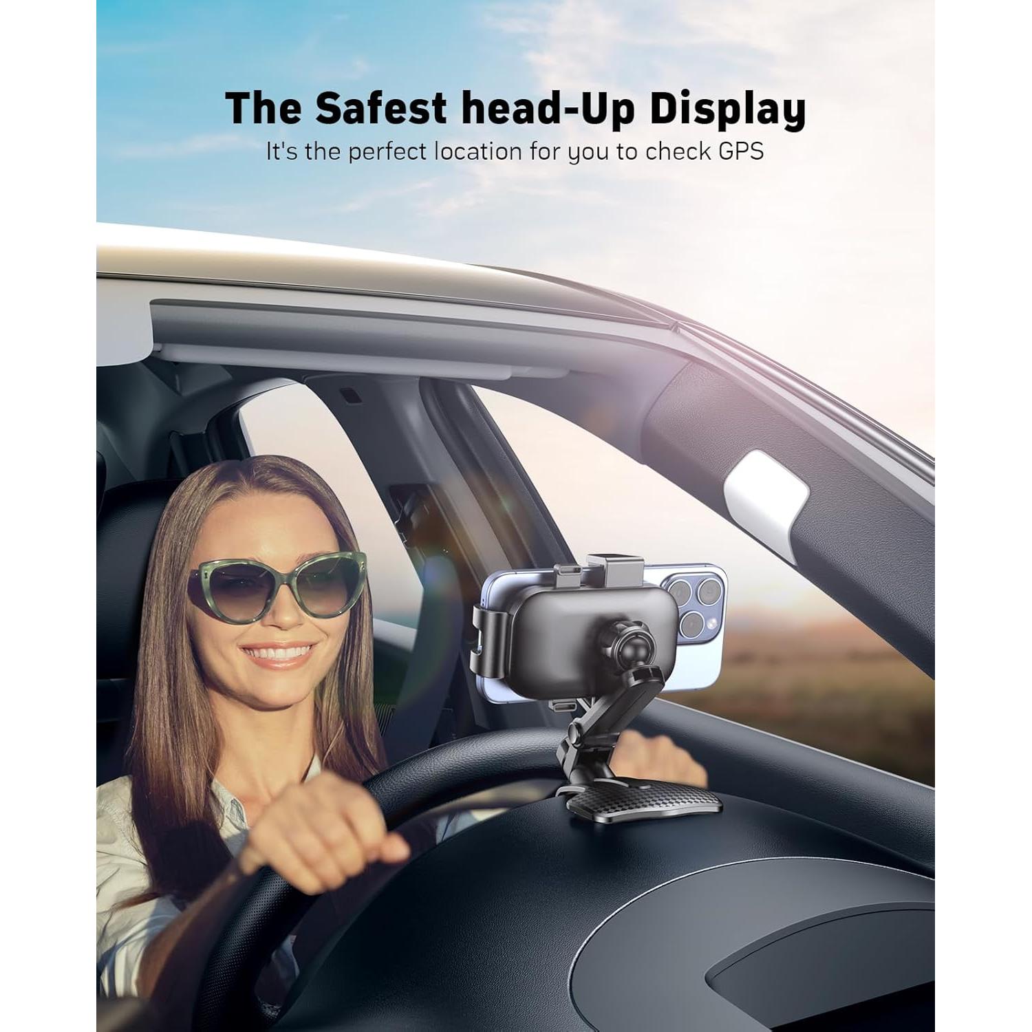 Soporte para teléfono en auto NIYEVN con rotación 360°