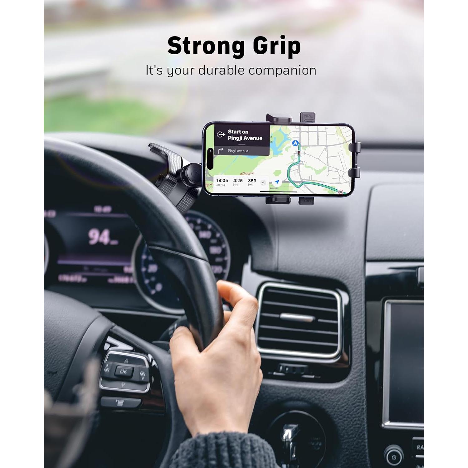 Soporte para teléfono en auto NIYEVN con rotación 360°