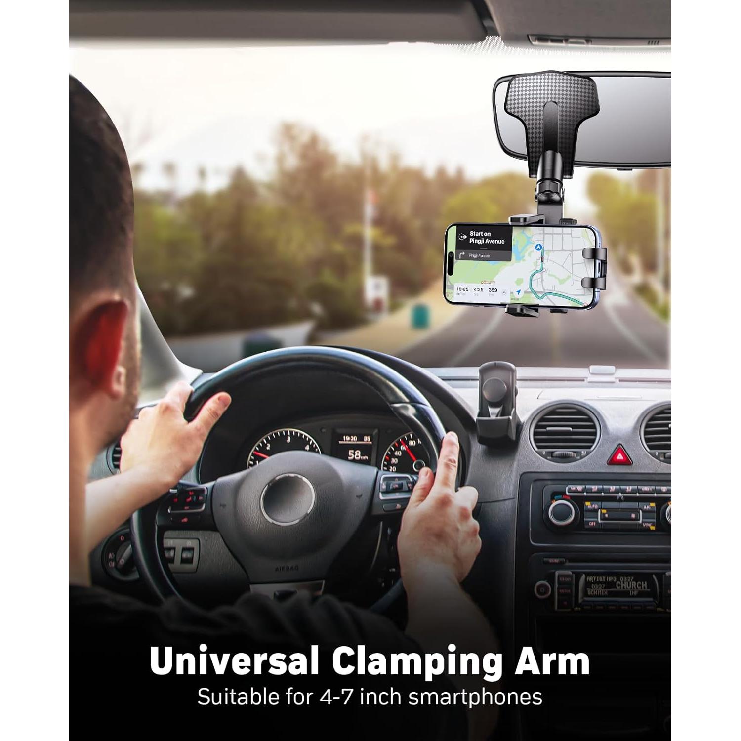 Soporte para teléfono en auto NIYEVN con rotación 360°