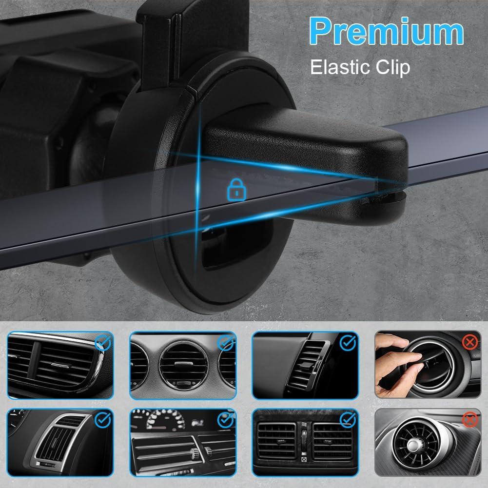 Soporte para teléfono de coche Ouuze Q1-3555195, negro