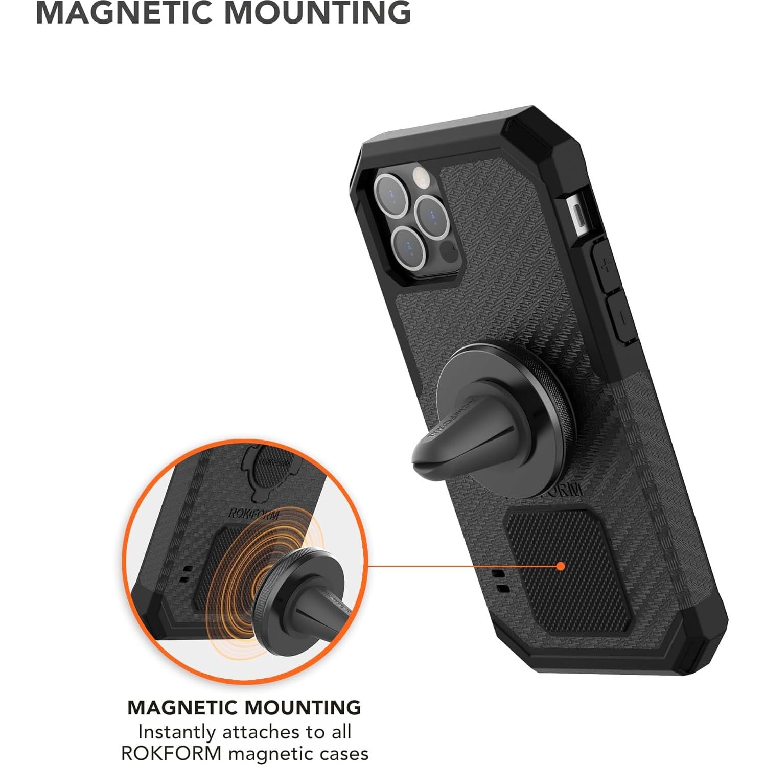 Soporte Magnético para Ventilación Rokform - Aluminio Negro