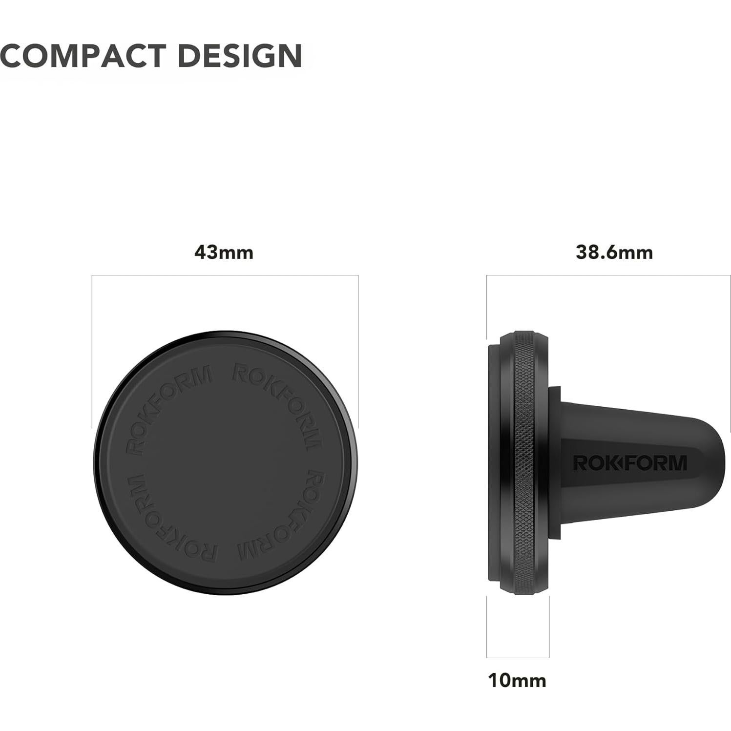 Soporte Magnético para Ventilación Rokform - Aluminio Negro