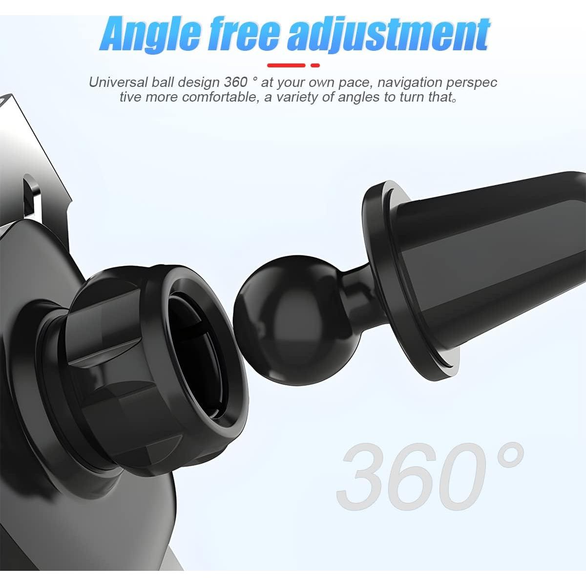 Soporte para Teléfono en Ventilación de Auto Moioee Negro