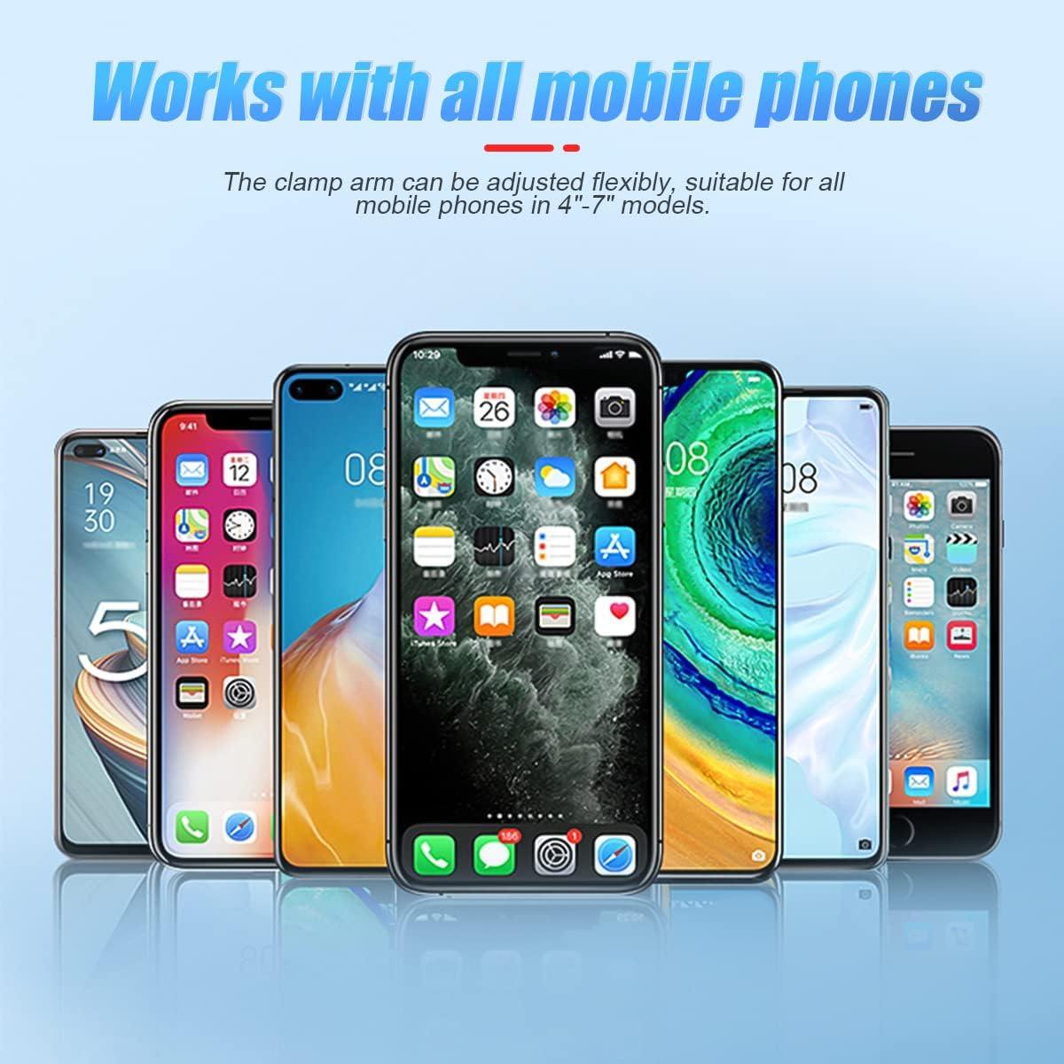 Soporte para Teléfono en Ventilación de Auto Moioee Negro