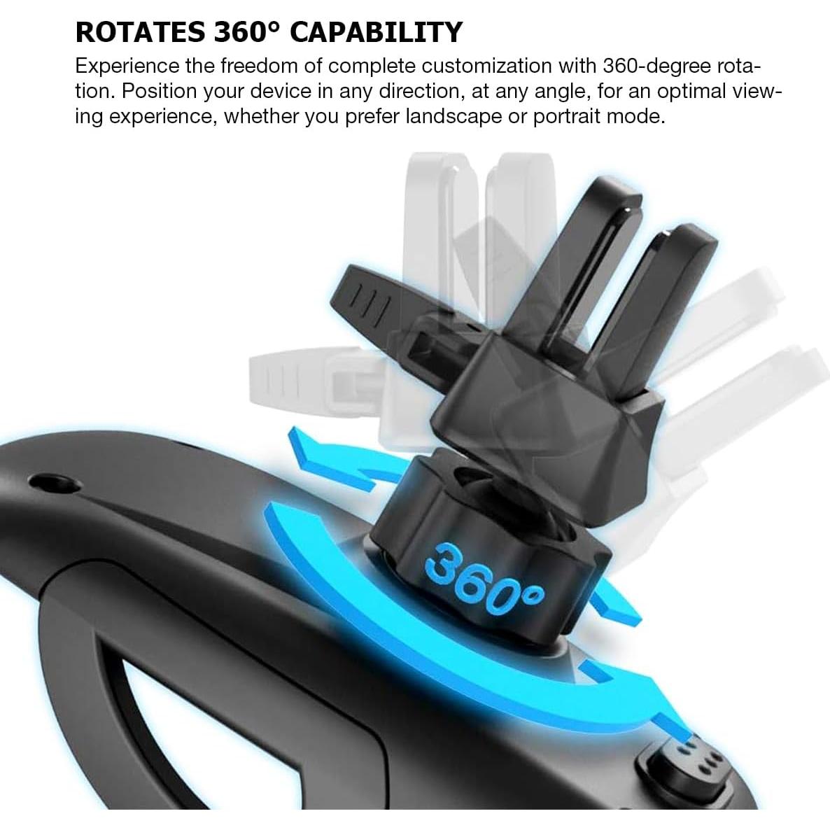 Soporte para Teléfono en Ventilación Styth Tech Ajustable Negro