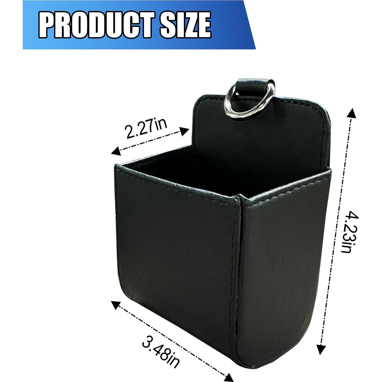 Bolsa de Almacenamiento para Ventilación de Auto UHANBUT - Cuero Negro