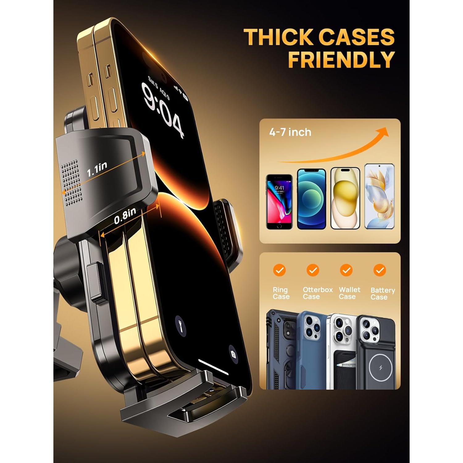 Soporte para Teléfono CD Guanda Gris Ajustable 360°