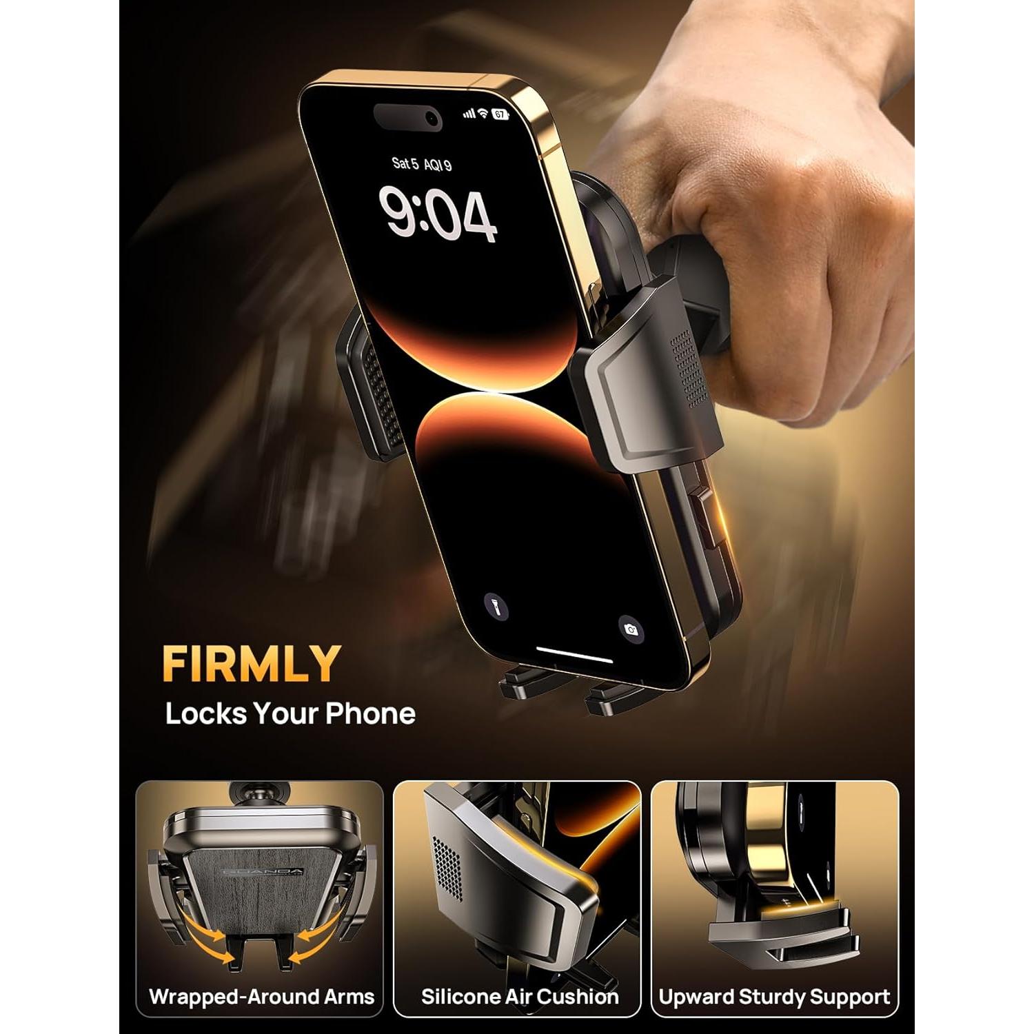 Soporte para Teléfono CD Guanda Gris Ajustable 360°