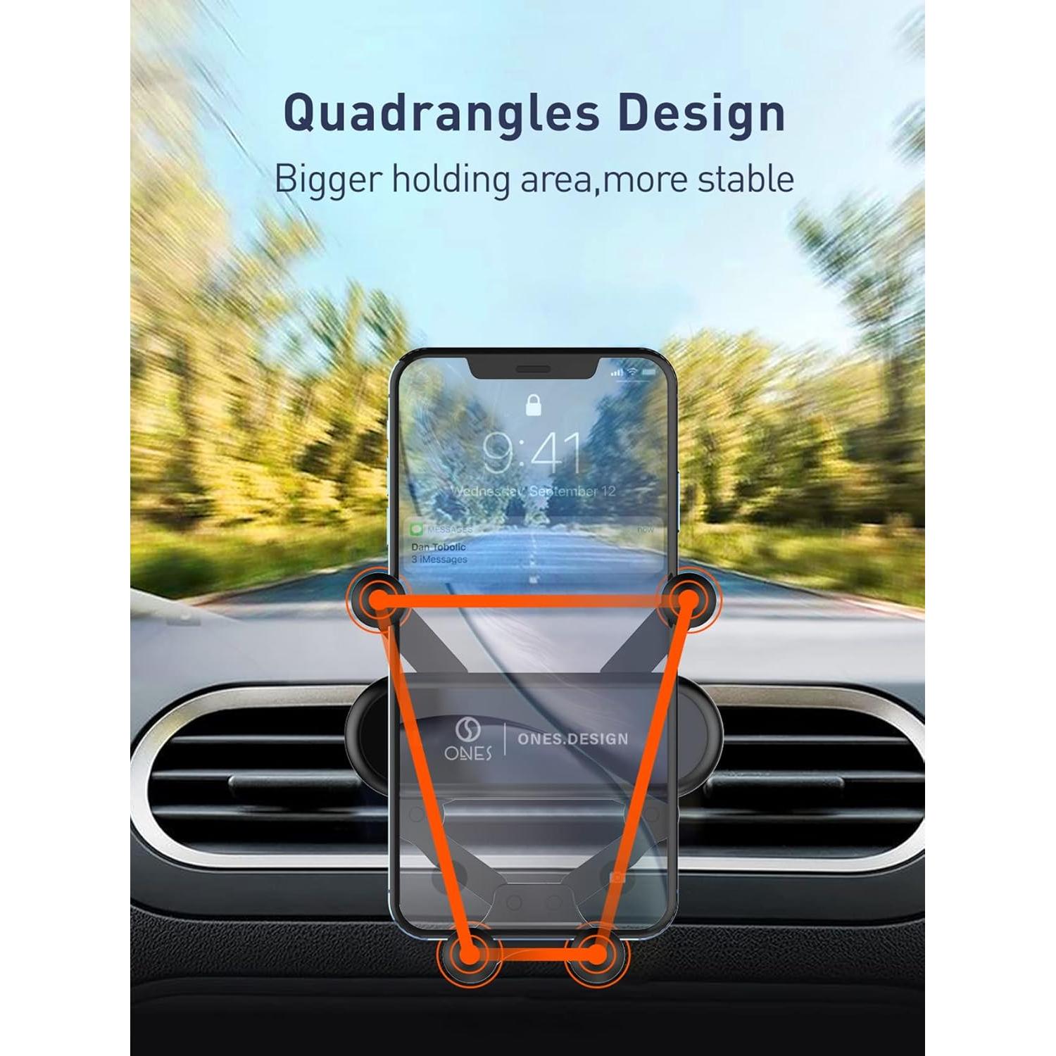 Soporte Mecánico para Coche ONES Gravity - Ajustable y Estable