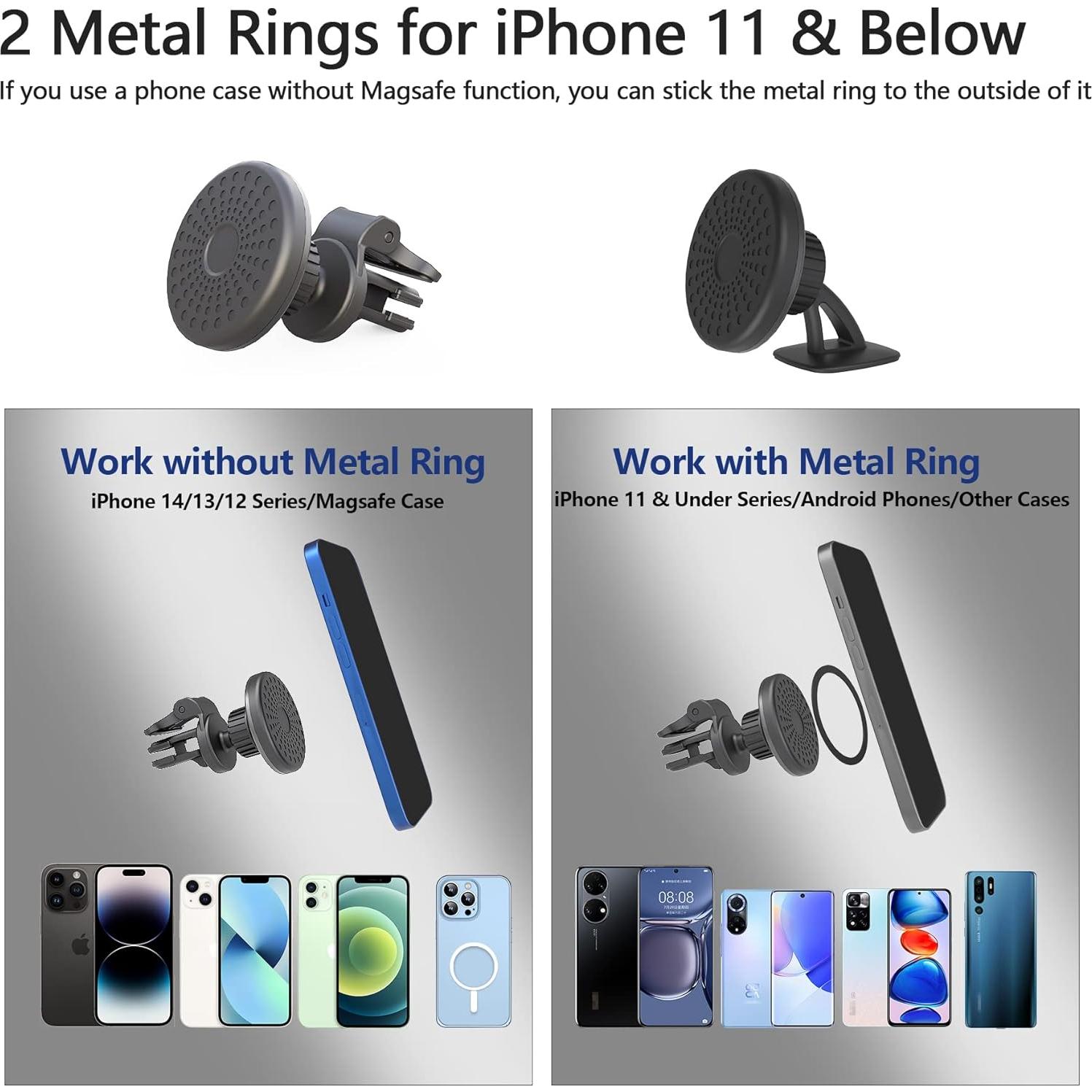 Soporte Magnético para Teléfono UBeesize Auto 360° - Universal