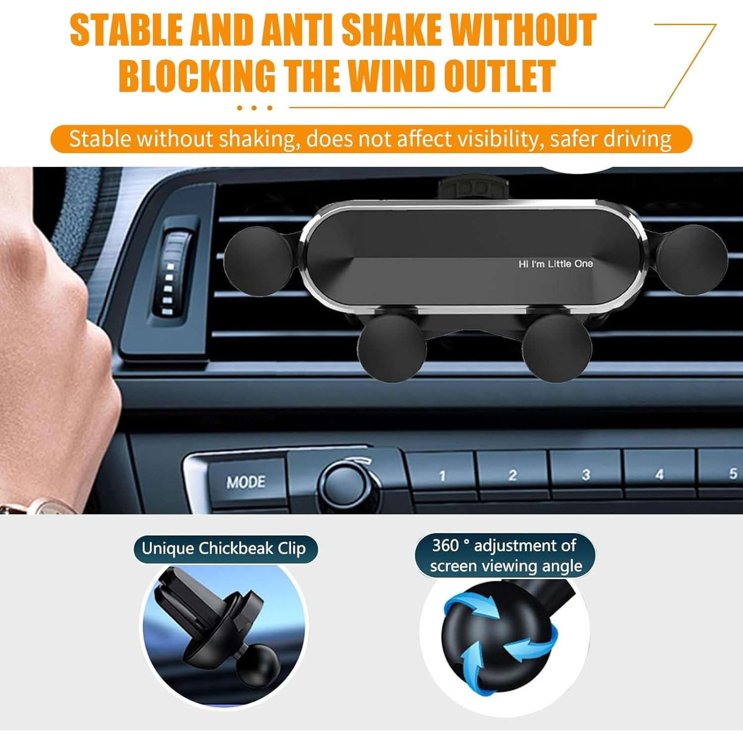 Soporte para Teléfono en Ventilación de Auto Polcatay Ajustable